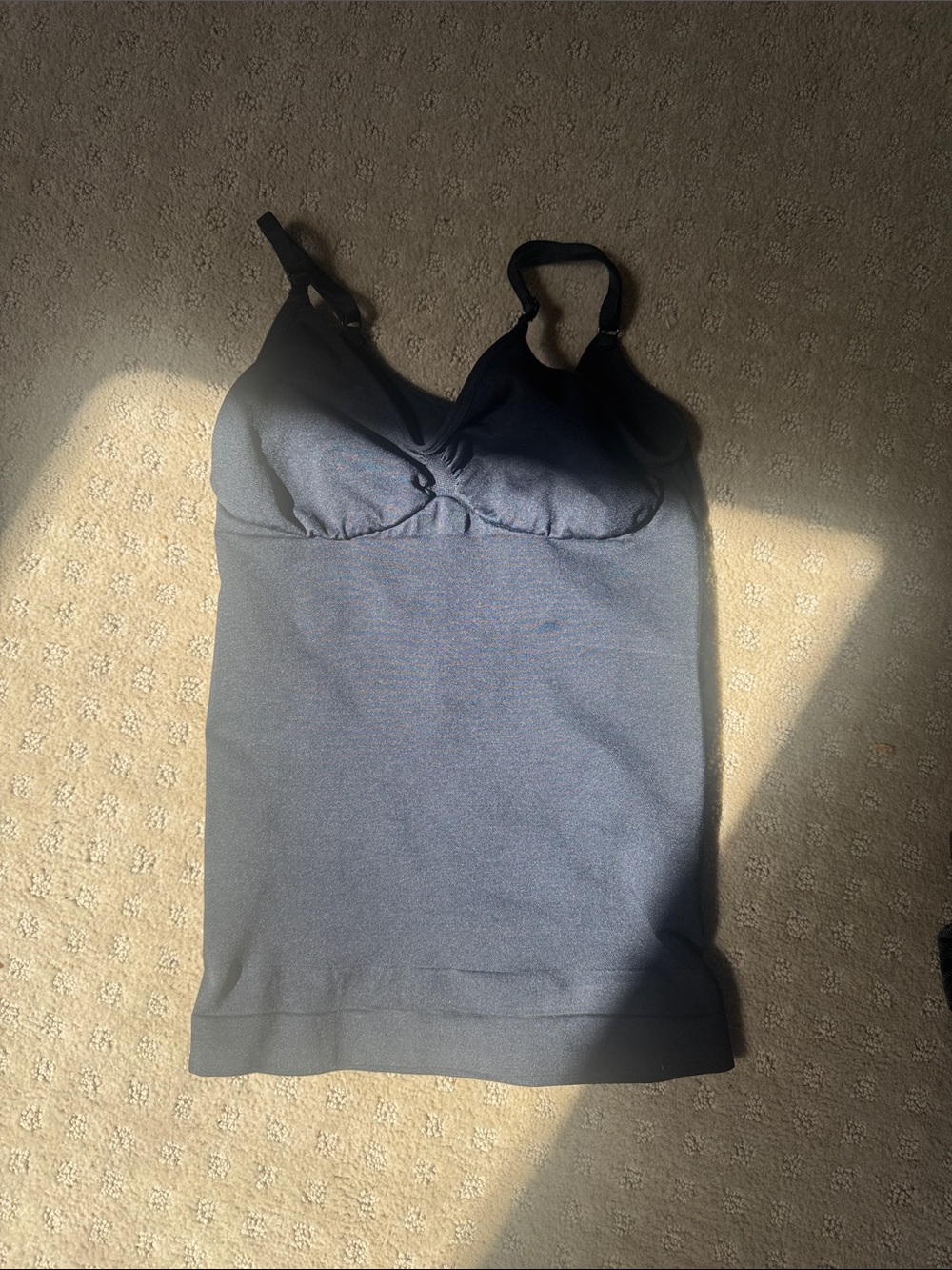 Black Women’s Shapewear Cami with Built-In Bra